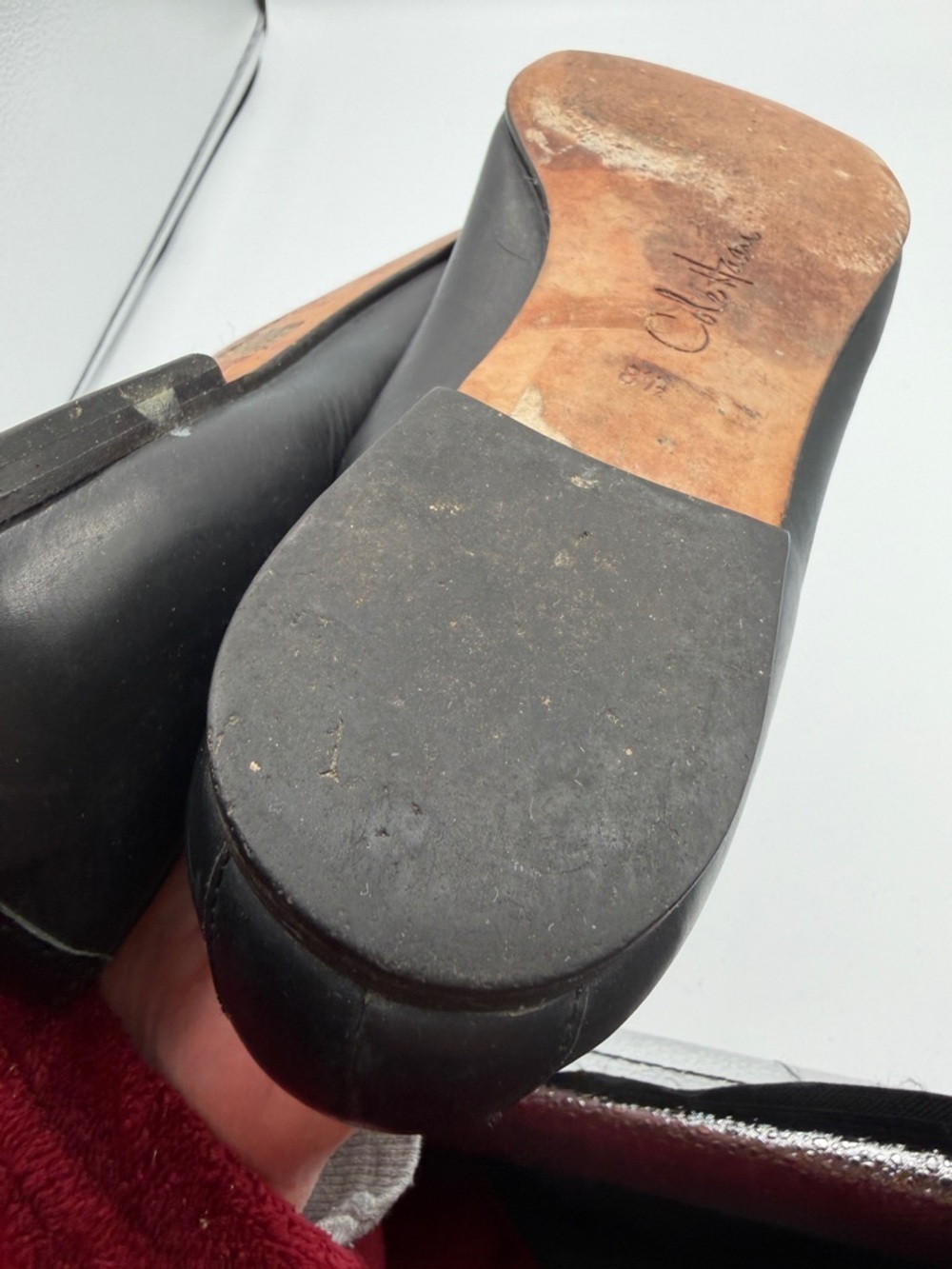 Cole Haan Women’s 8.5 Size Black Leather Women's Ballet Formal Flats Shoes - Picture 8 of 9